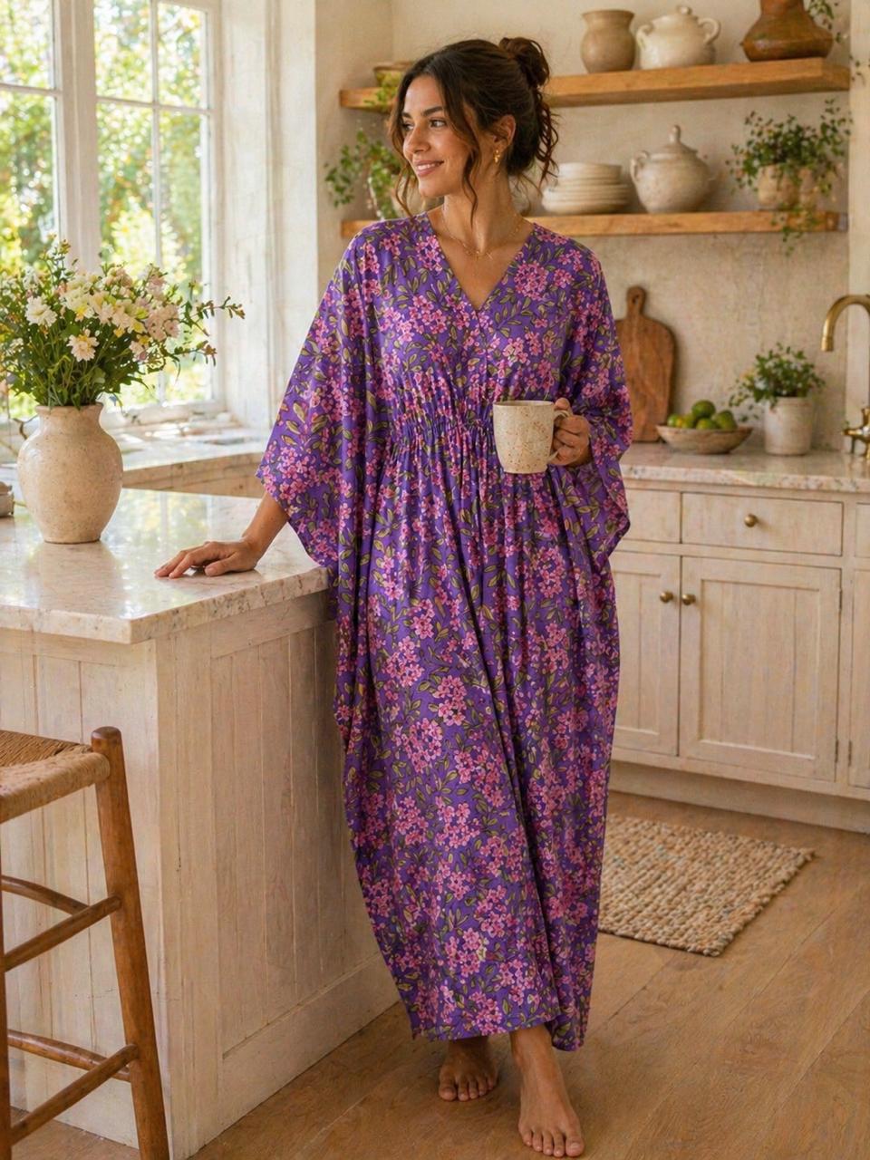 Lavender Bloom Kaftan