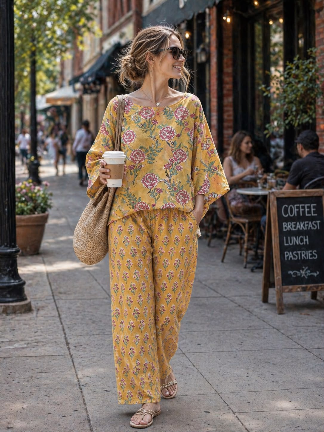 Marigold Bloom Printed Co-ord Set