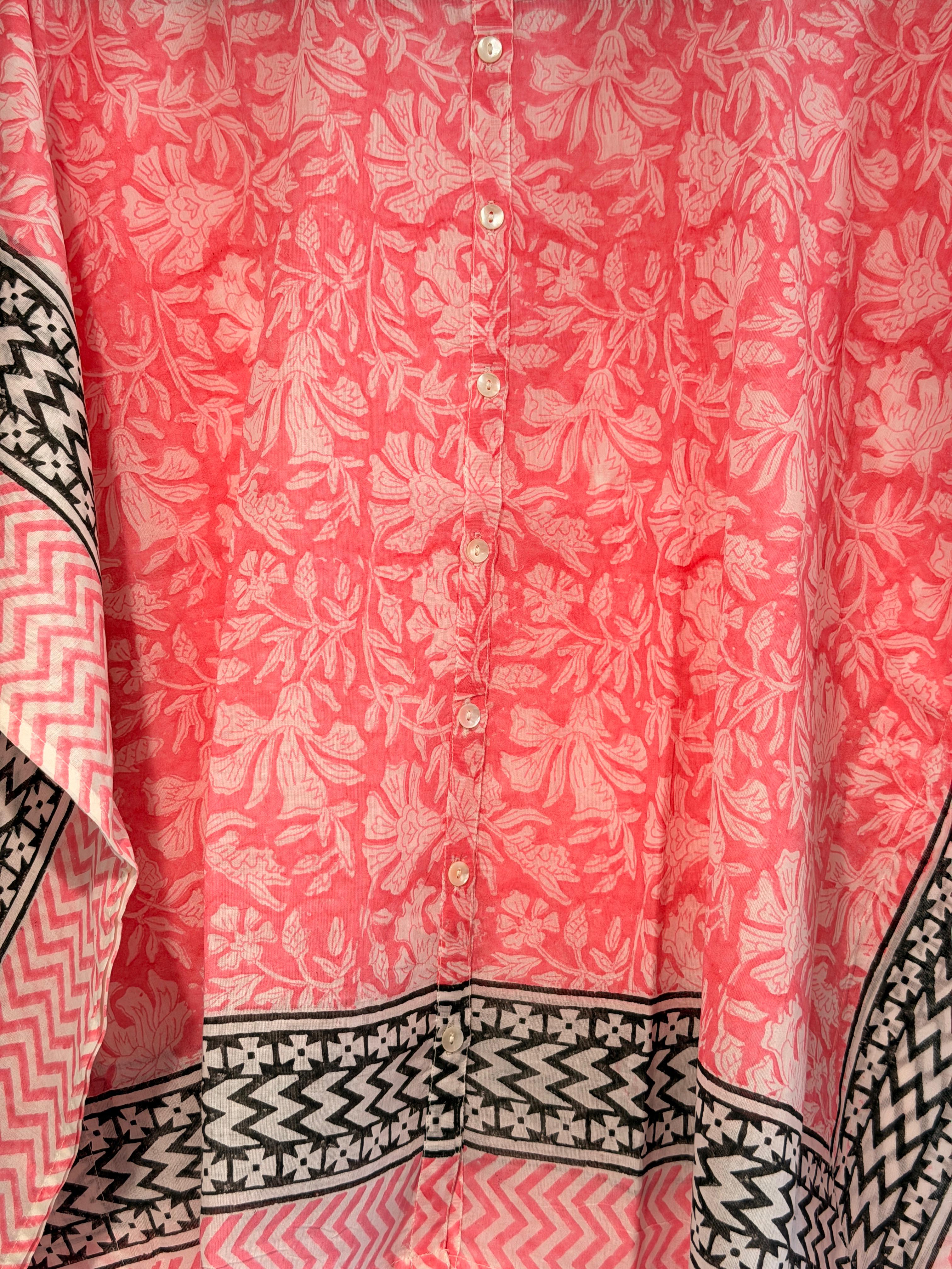 Marrakech Rose Kaftan Shirt