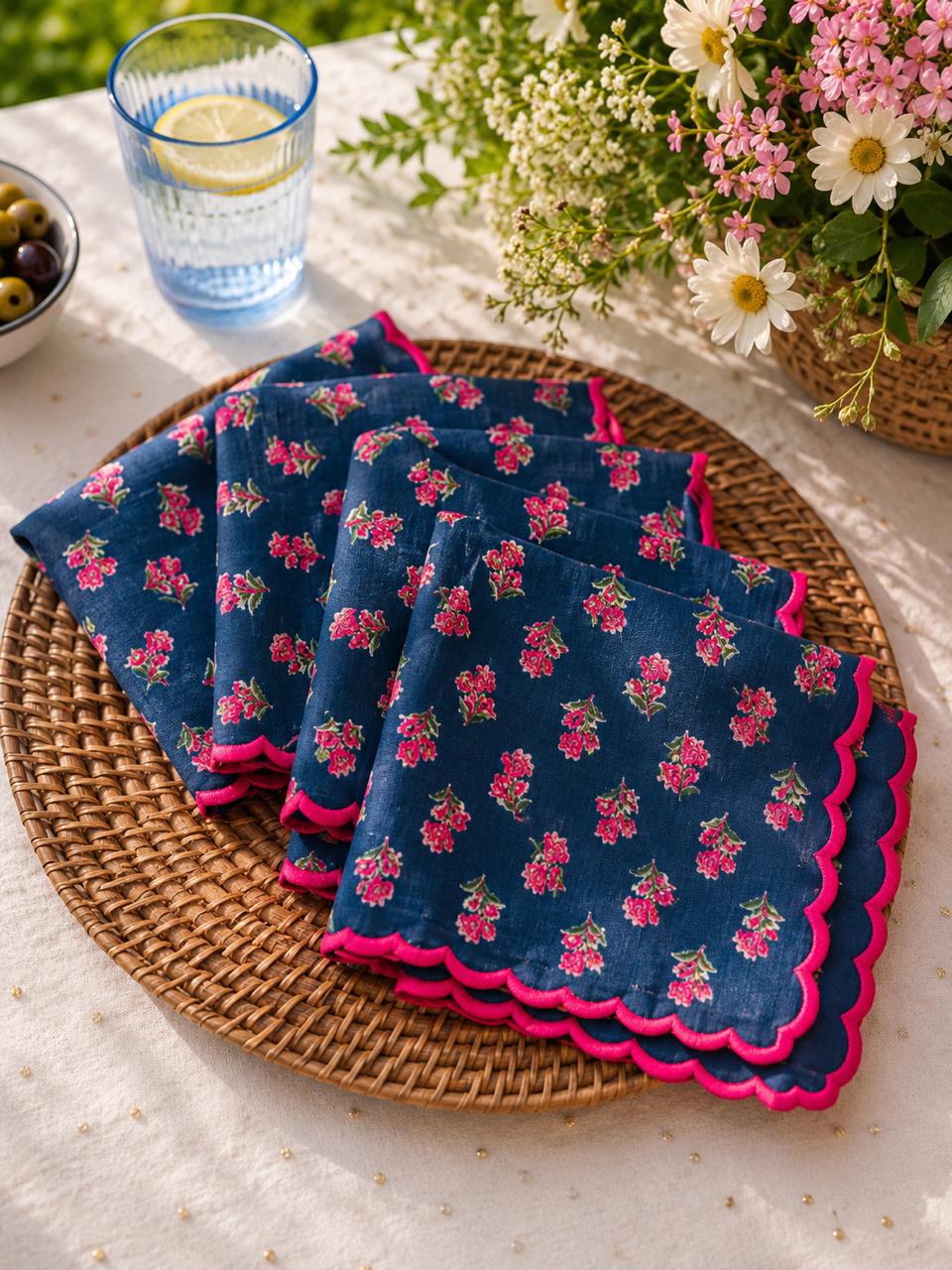 Mediterranean Blue Napkin Set of 6