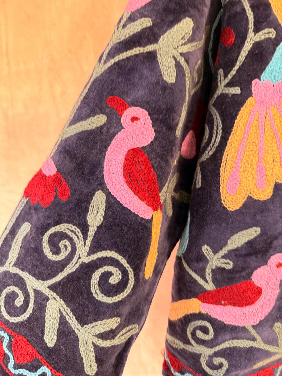 Midnight Aviary Embroidered Jacket