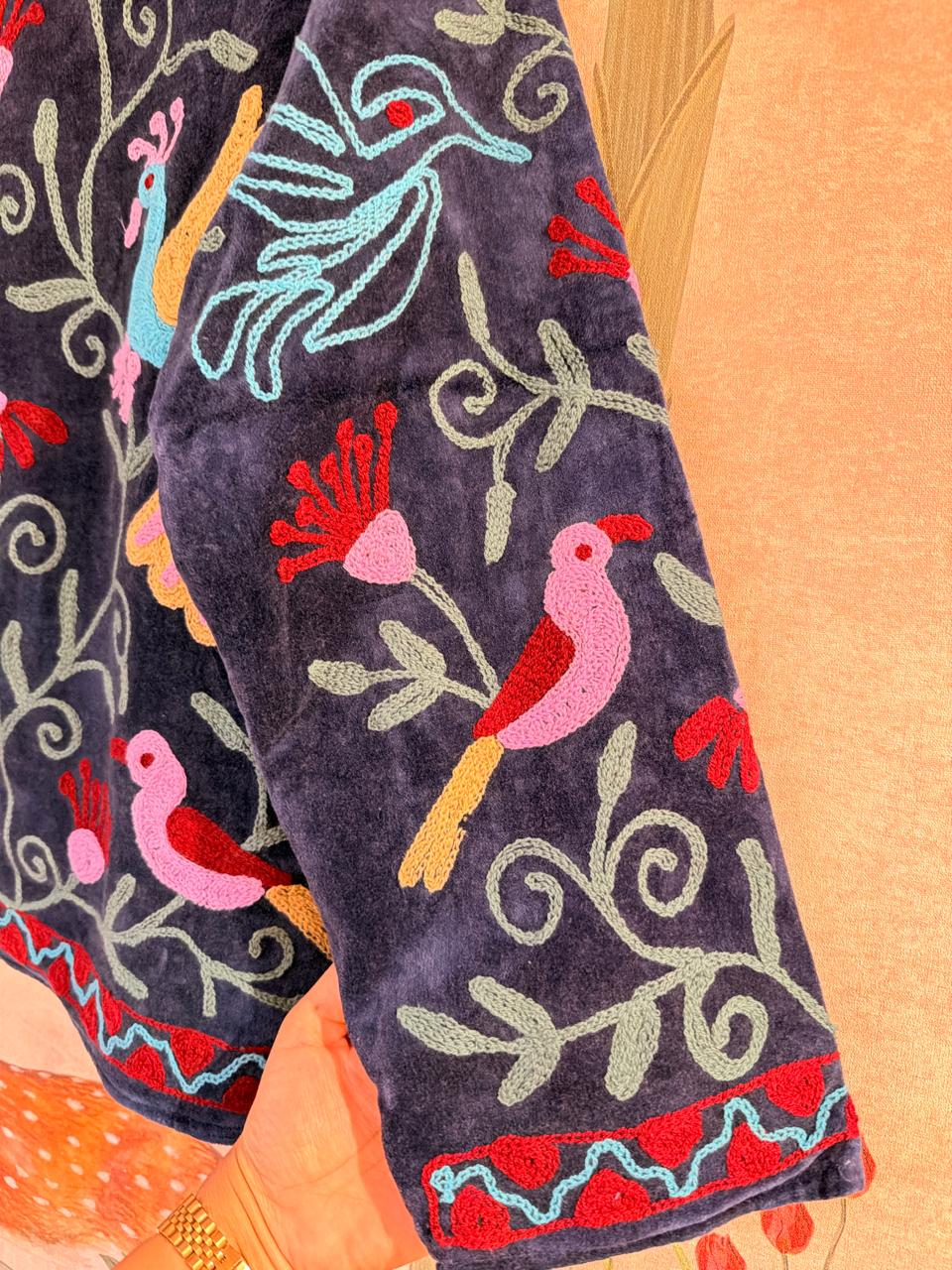 Midnight Aviary Embroidered Jacket