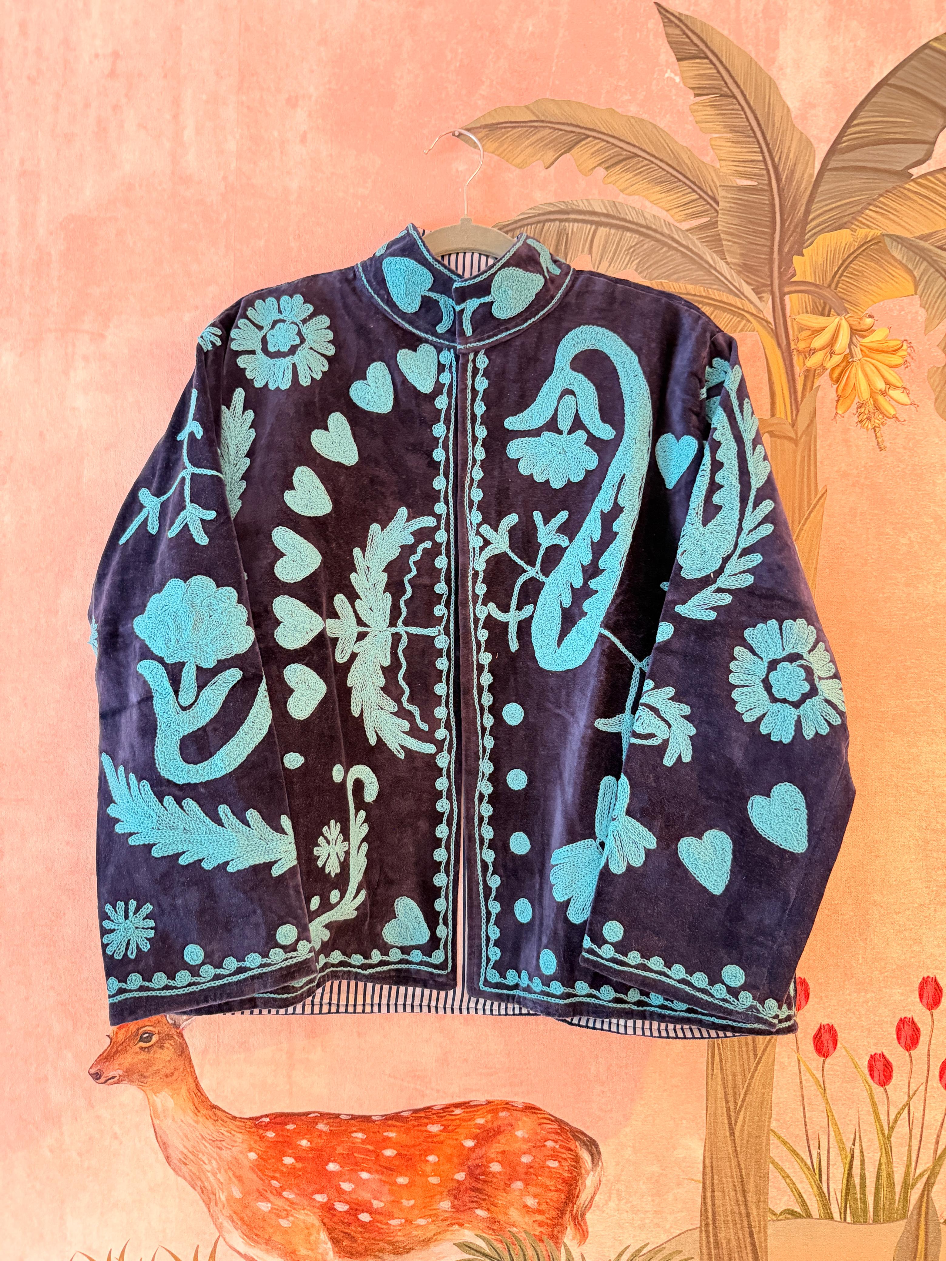 Midnight Folk Embroidered Jacket
