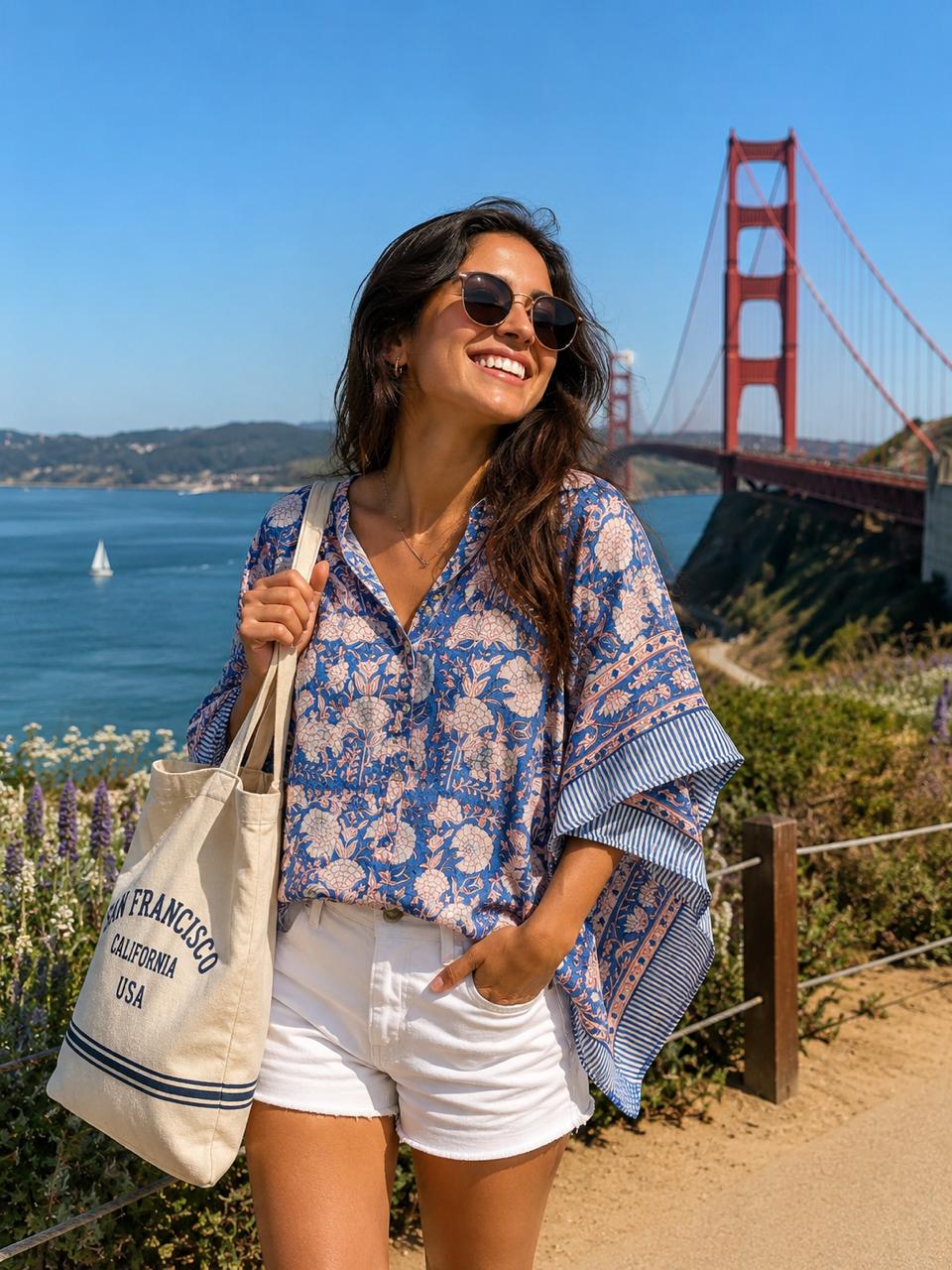 Pacific Bloom Kaftaan Shirt