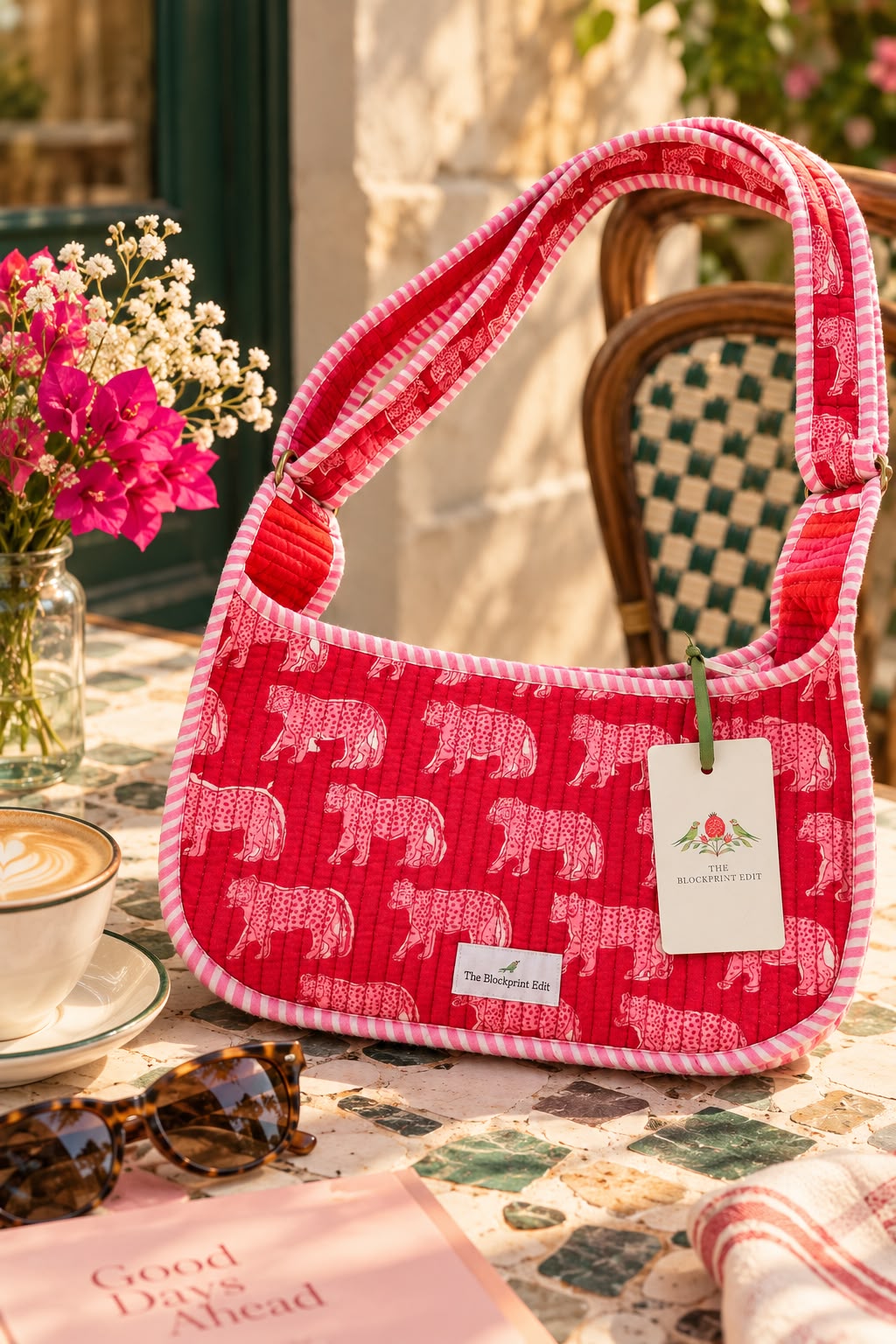 Pink Parade Quilted Shoulder Bag