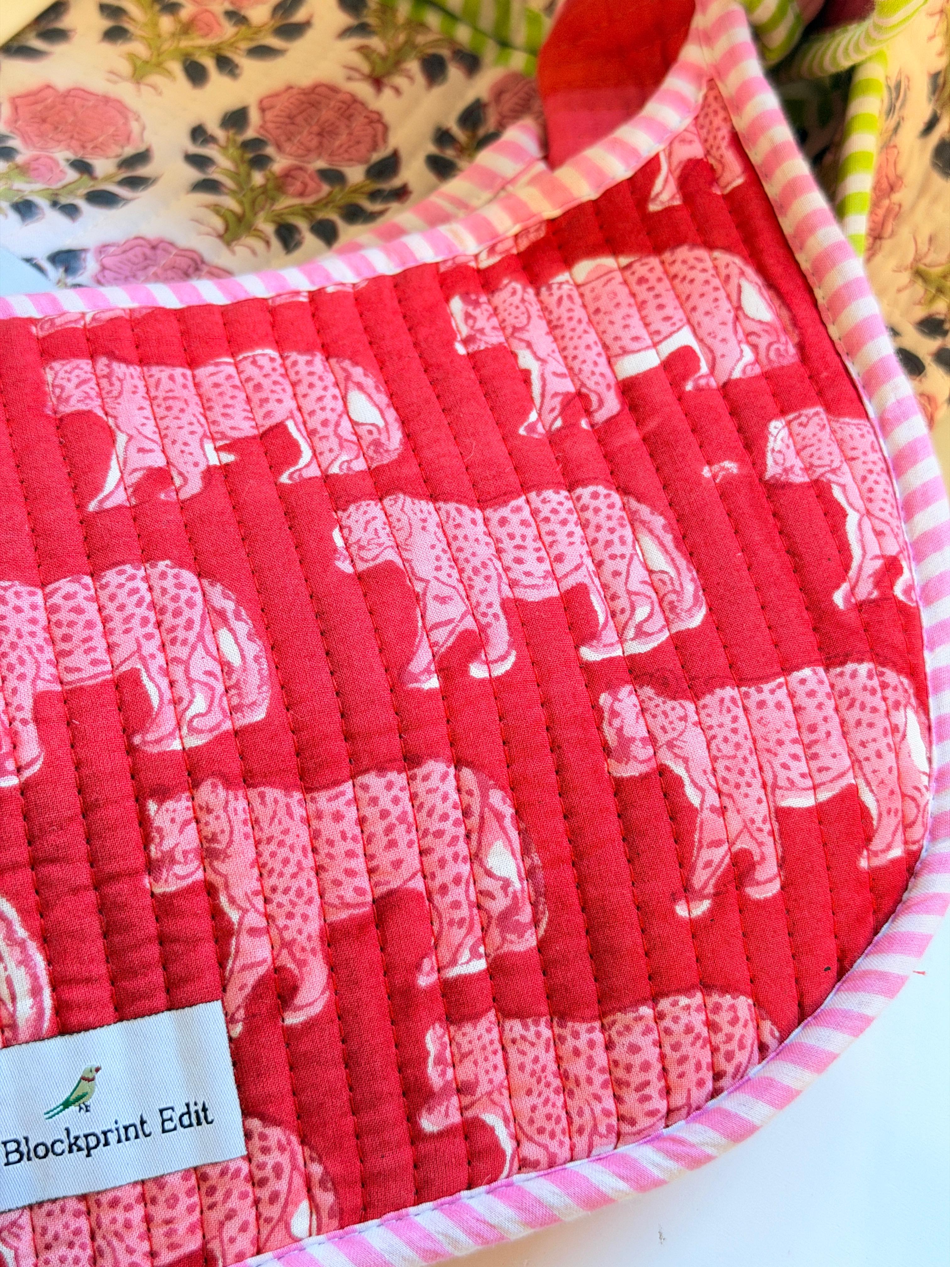 Pink Parade Quilted Shoulder Bag