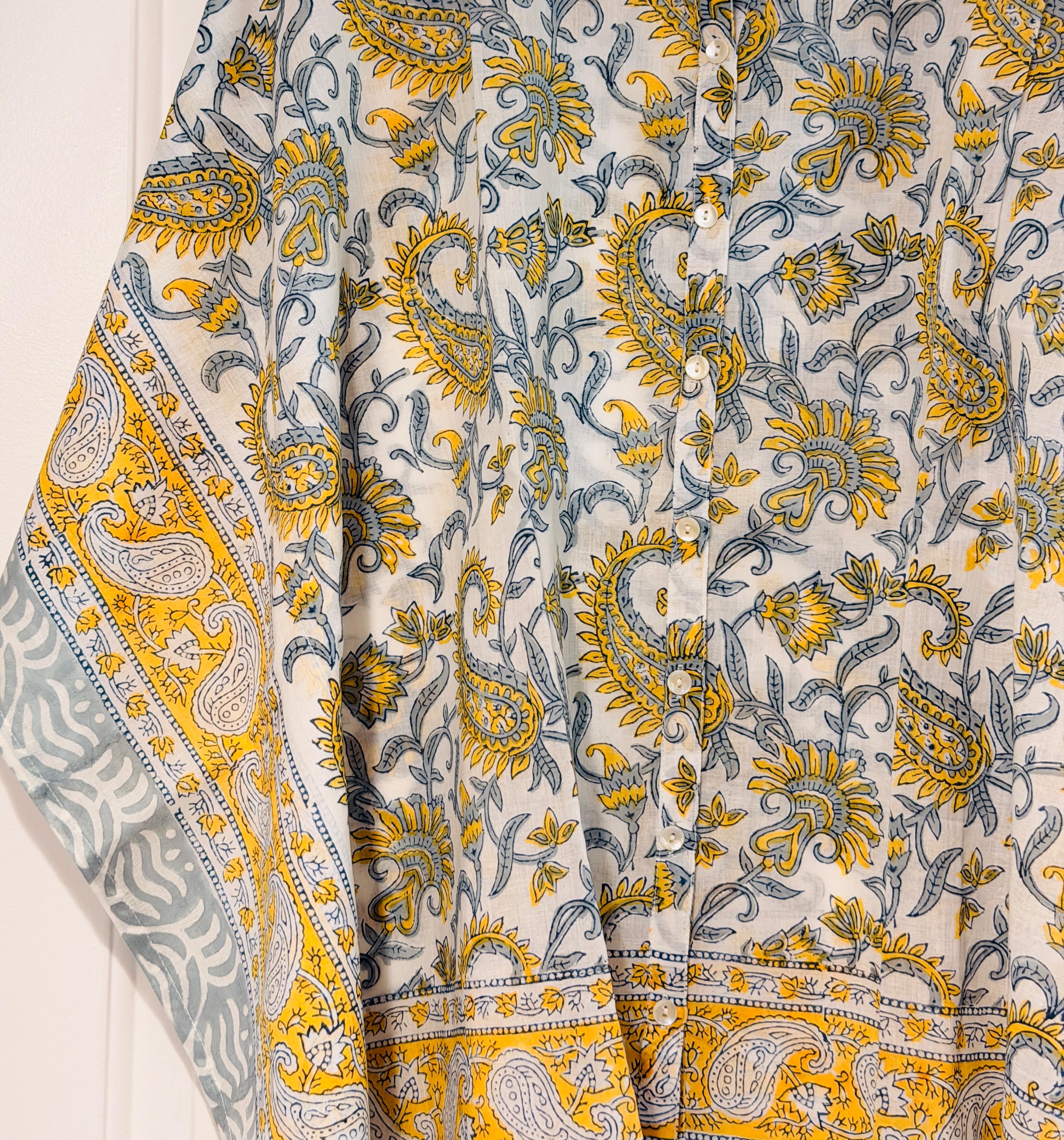 Positano Paisley Kaftaan Shirt
