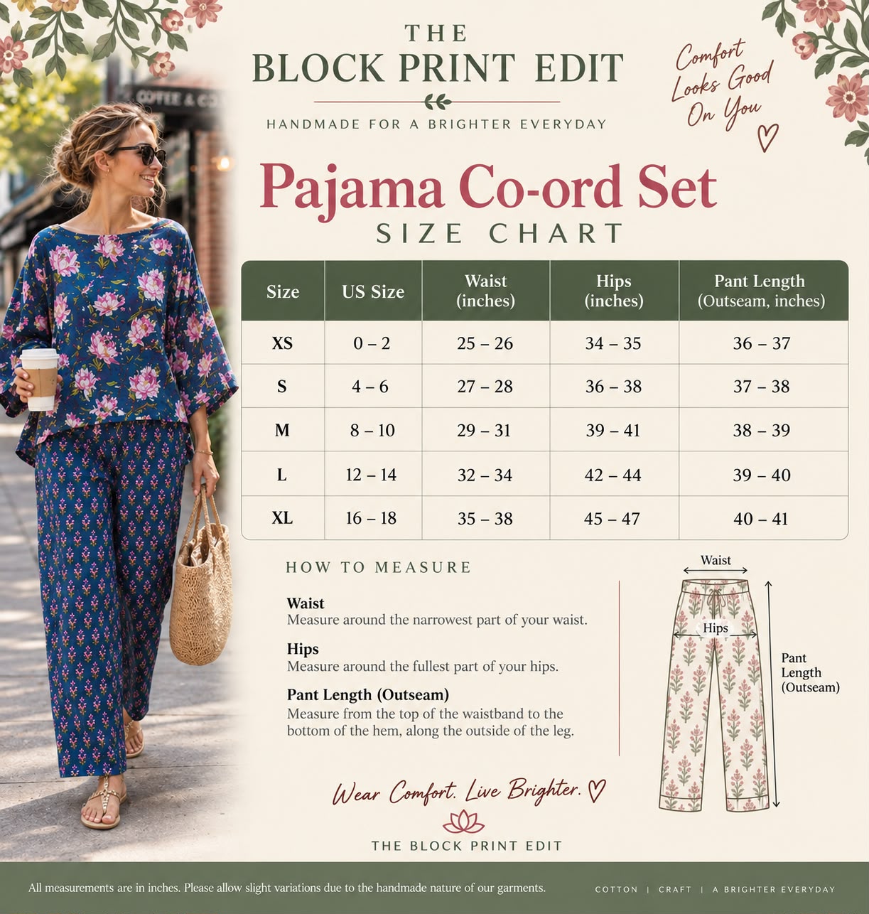 Midnight Blossom Printed Co-ord Set