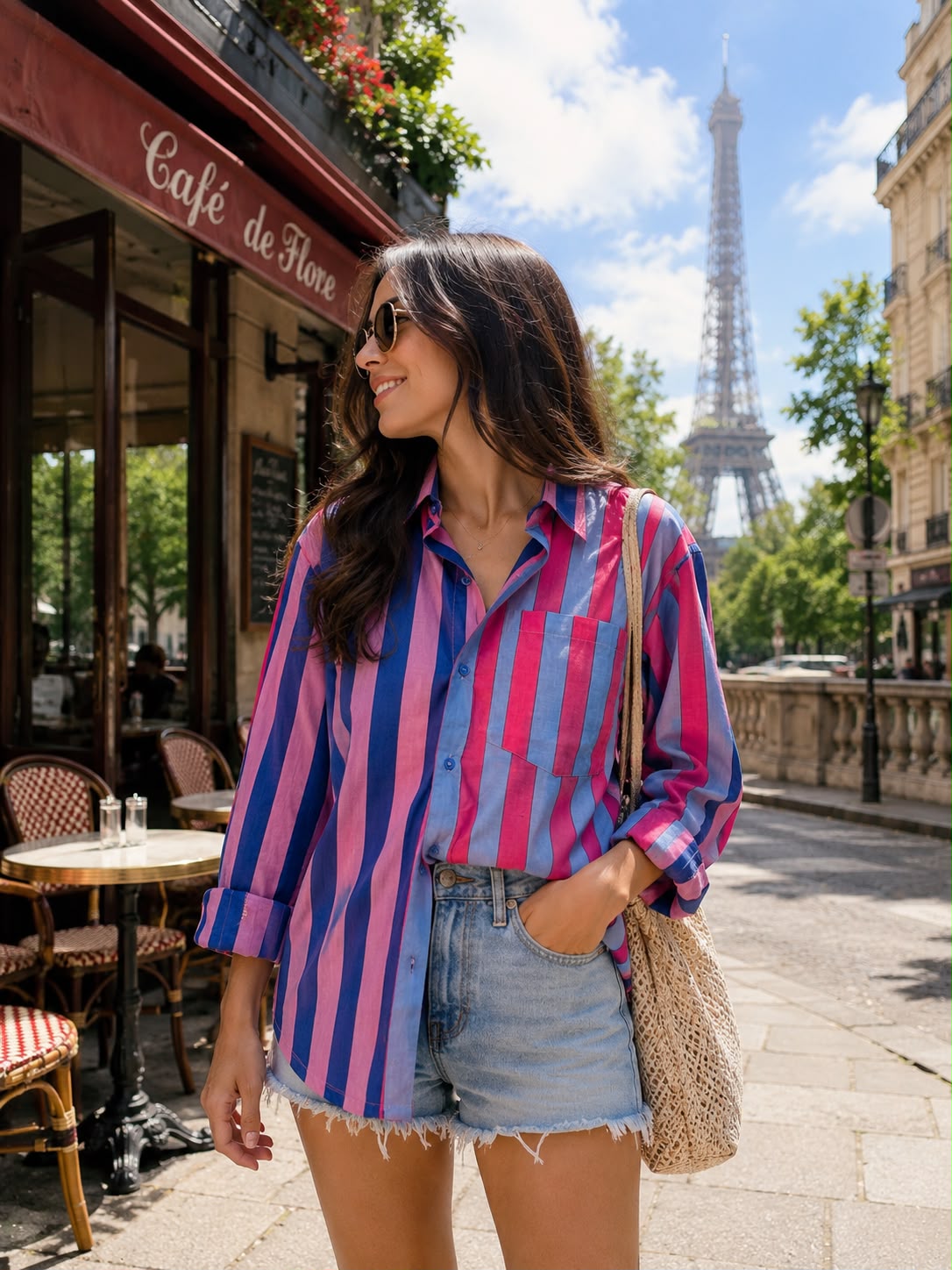 Riviera Stripe Cotton Shirt