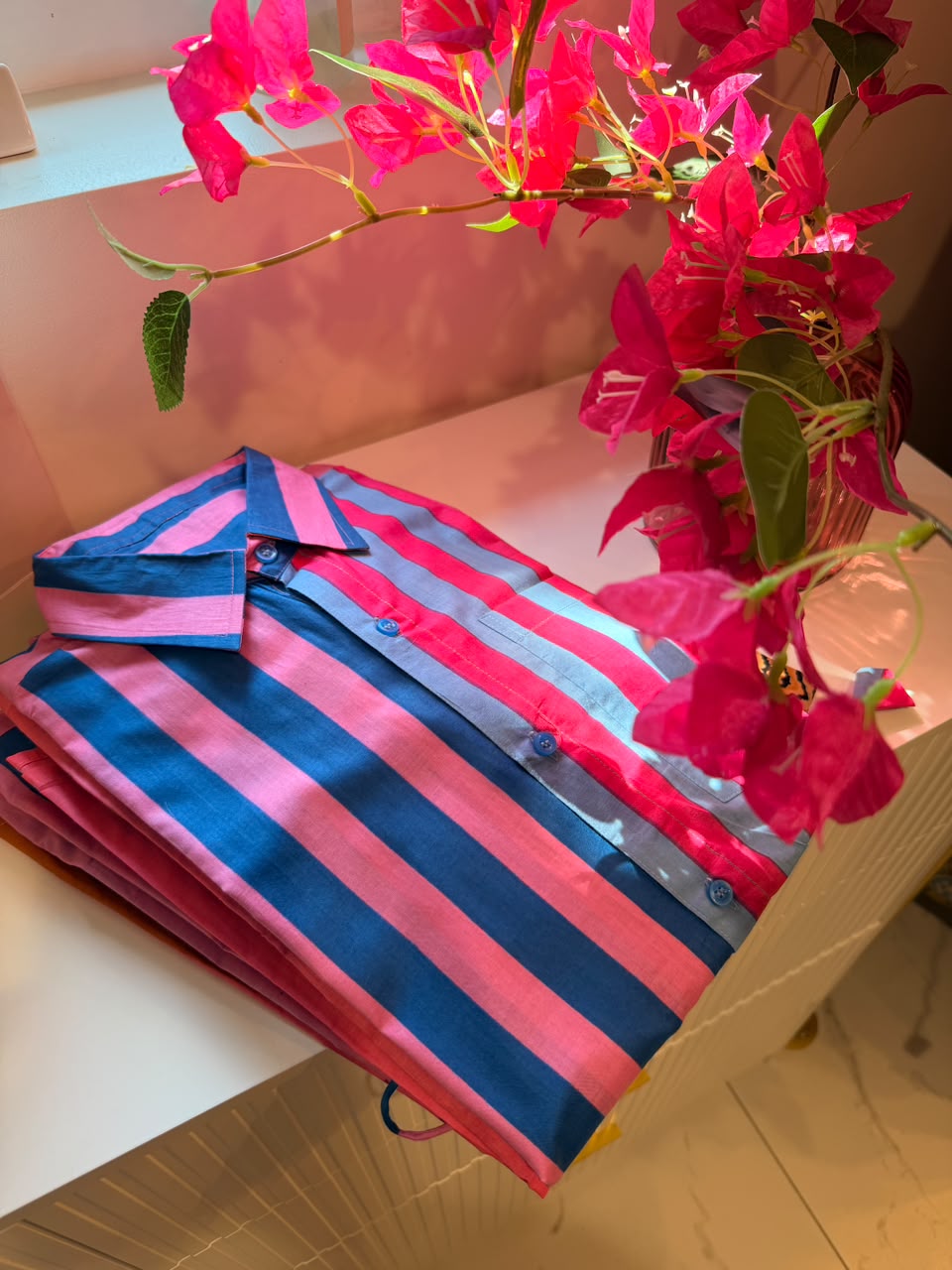 Riviera Stripe Cotton Shirt
