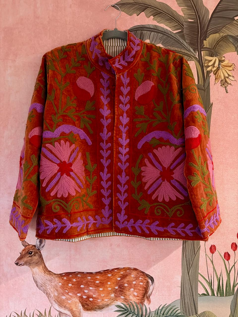 Rust Garden Embroidered Jacket