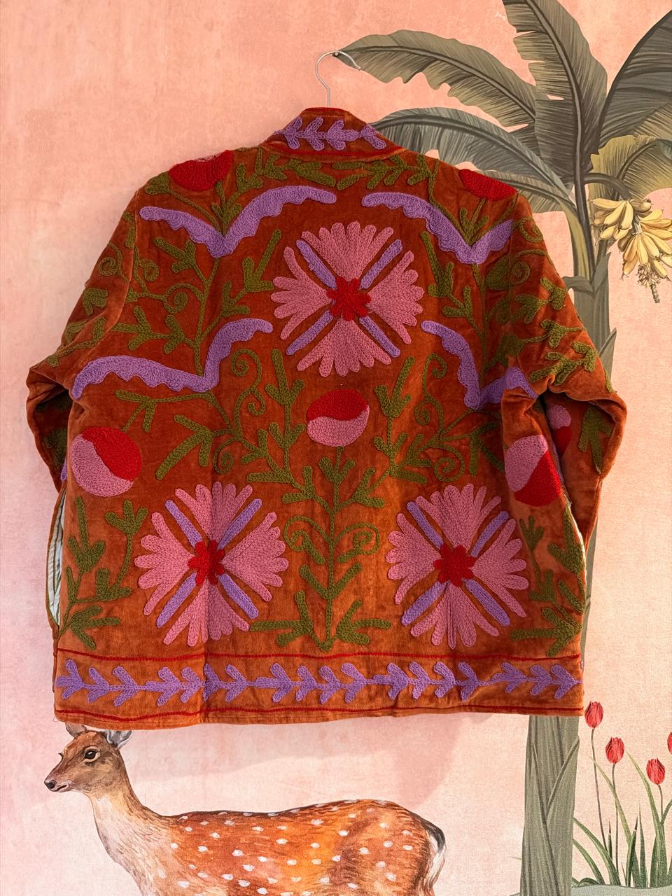 Rust Garden Embroidered Jacket
