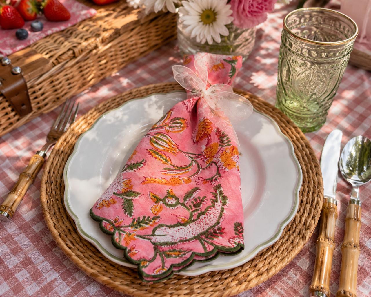 Saffron Fleur Napkin Set of 6