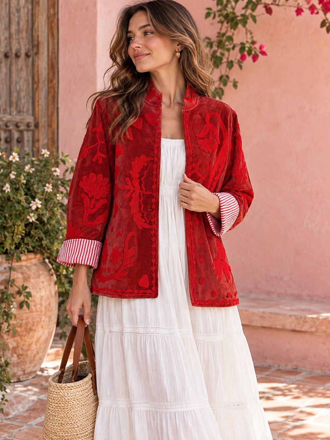Scarlet Love Embroidered Jacket