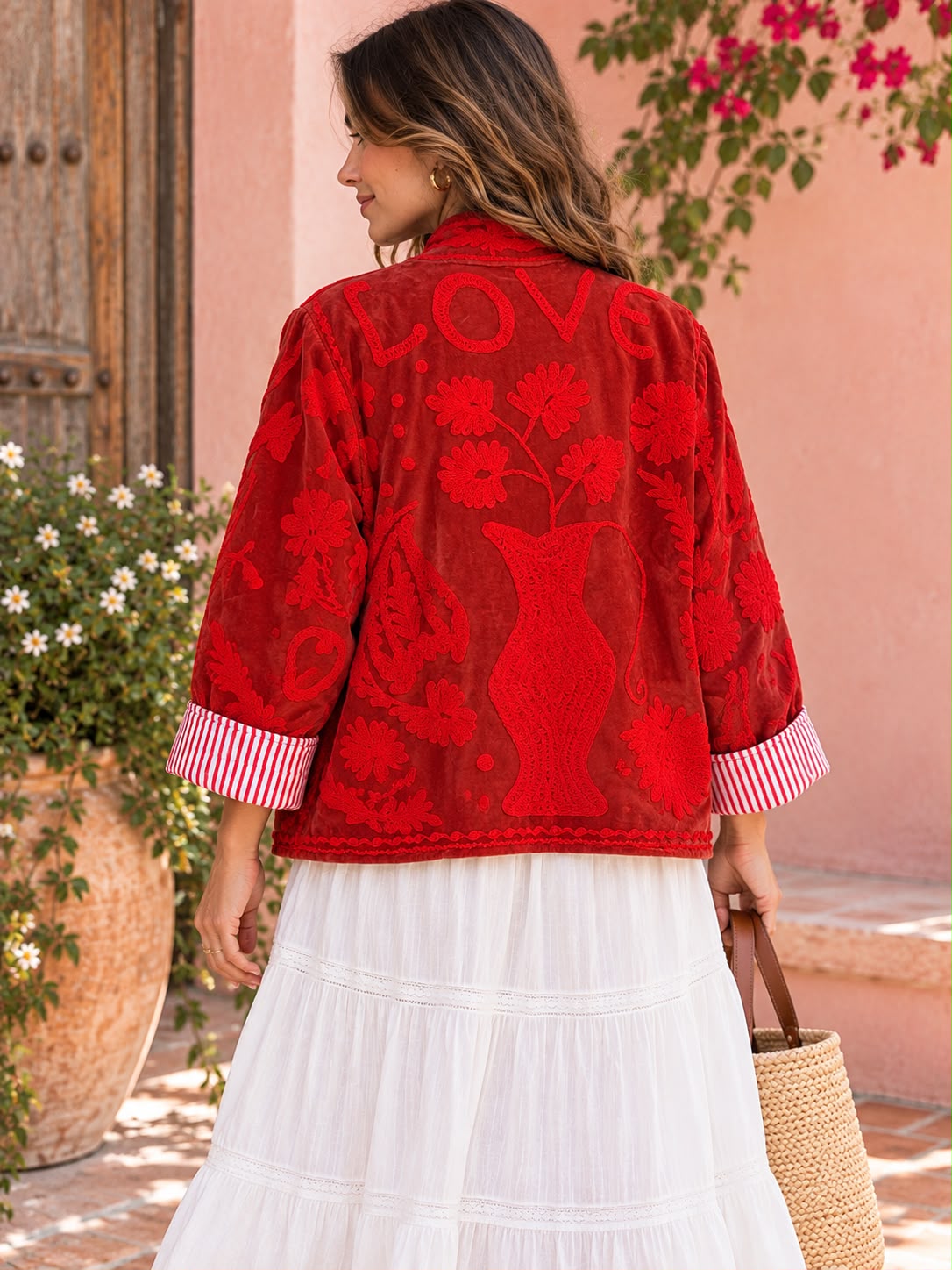 Scarlet Love Embroidered Jacket
