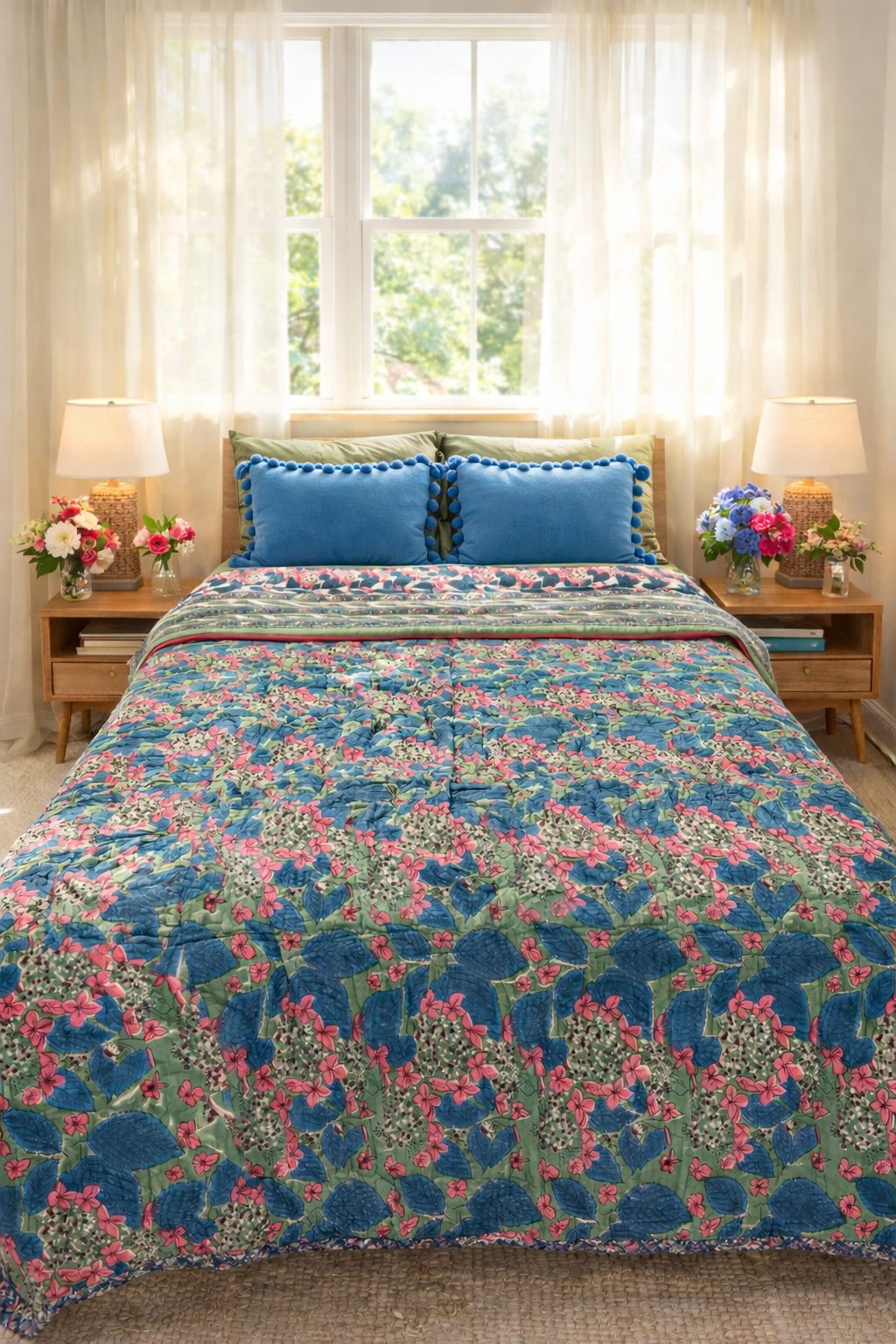 Emerald Eve Reversible - Queen Quilt