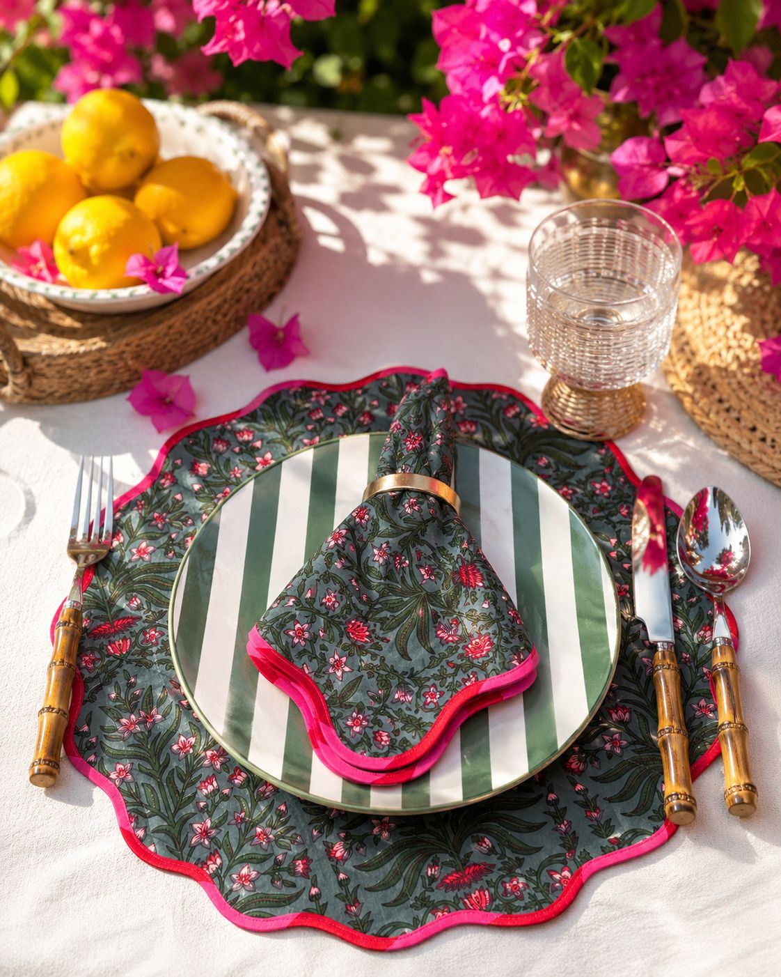 Verdant Garden Napkin & Placemat Set of 2