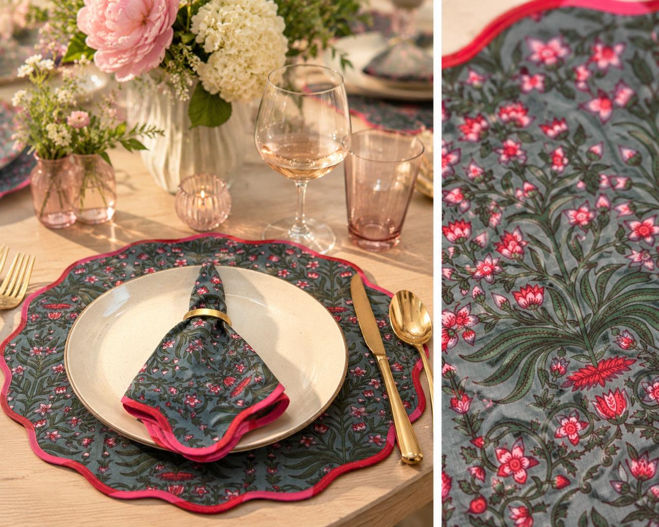 Verdant Garden Napkin & Placemat Set of 2